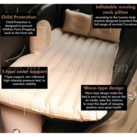 Car Travel Back Seat Inflatable Air Mattress Bed High Quality - High Quality With 2 Pillows