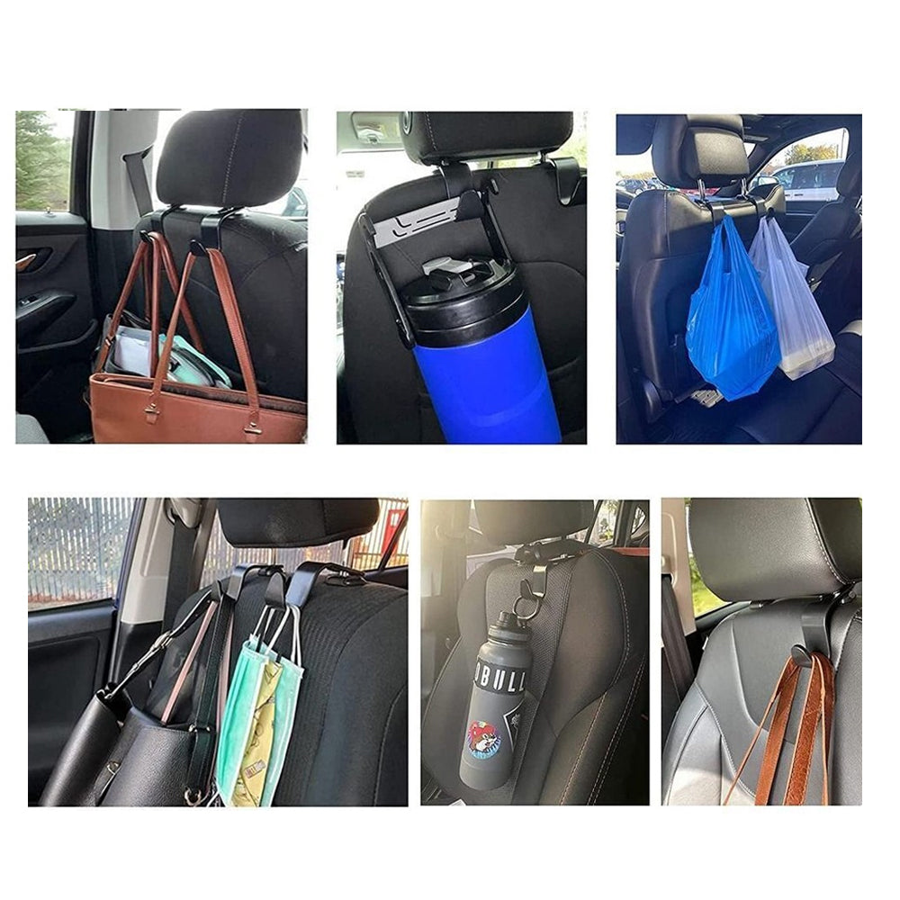 2 PCS Car Storage Back Seat Clip Interior Organizers Headrest Hanger