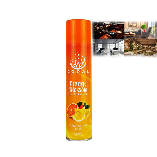 Coral Orange Blossom Air Freshener Spray - 300ml - Car, Room & Office